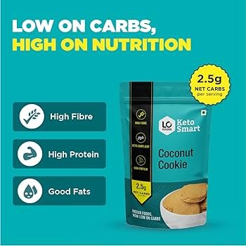 Lo! Low Carb Delights Lo! Foods Coconut Keto Cookies Stevia Sweetened Sugar Free Keto Cookies