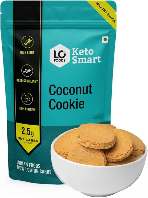 Lo! Low Carb Delights Lo! Foods Coconut Keto Cookies Stevia Sweetened Sugar Free Keto Cookies
