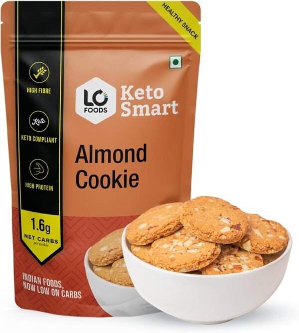 Lo! Foods Almond Keto Cookies Stevia Sweetened Sugar Free Keto Cookies Authentic Flavor And Taste Keto Biscuits