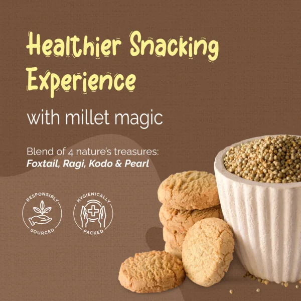 MILLETRY Multi Millet Cookies For Kids Adults Gluten Free Biscuits