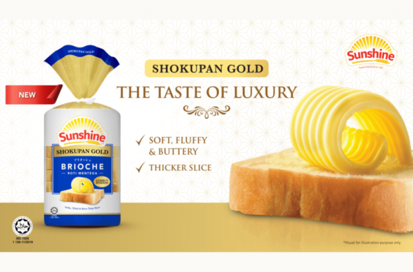 SUNSHINE SHOKUPAN GOLD BRIOCHE BUTTER LOAF 300G