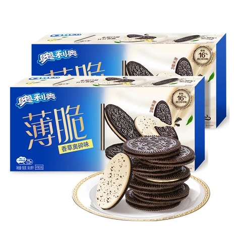 Oreo Crispy Sandwich Cookies [Vanilla Oreo Crumble Flavor] 190g